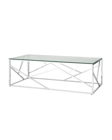 Журнальный стол Stool Group АРТ ДЕКО Серебро