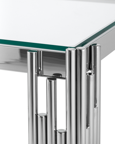 Журнальный столик Stool Group ГЭТСБИ 55x55 Серебро