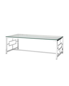 Журнальный стол Stool Group БРУКЛИН 120x60 Серебро