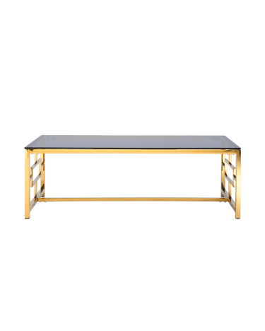 Журнальный стол Stool Group БРУКЛИН 120x60 Золото стекло smoke
