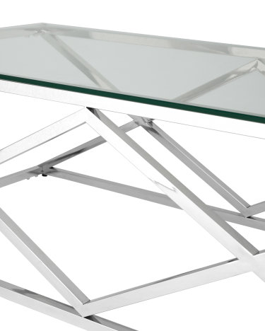 Стол журнальный Stool Group ИНСИГНИЯ 120x60 Серебро