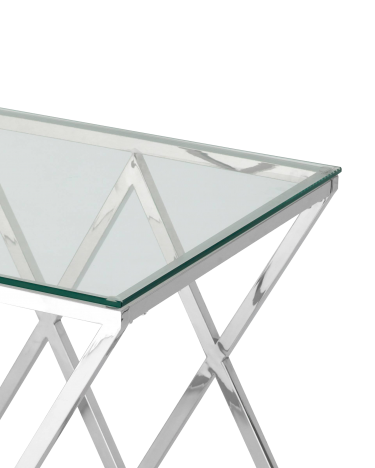 Журнальный стол Stool Group ИНСИГНИЯ 55x55 Серебро