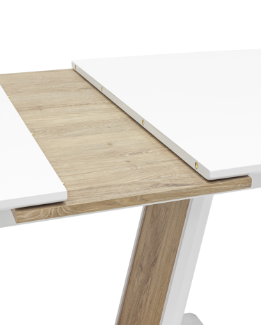 Стол обеденный раскладной Stool Group Атланта 160-200 Белый