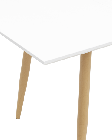 Стол обеденный Stool Group Стокгольм 120-160 Белый