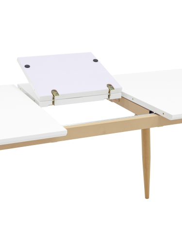 Стол обеденный Stool Group Стокгольм 120-160 Белый