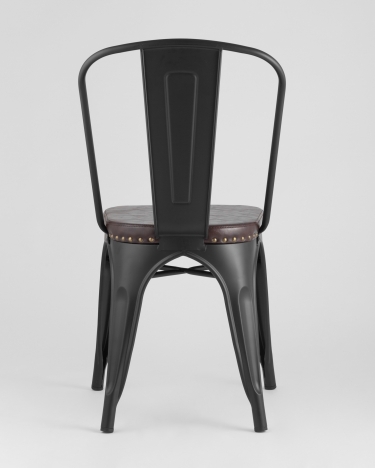 Стул Stool Group TOLIX SOFT мягкий Черный матовый