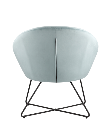 Кресло Stool group Колумбия, вельвет, пыльно-голубой