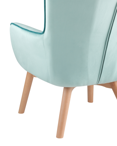 Кресло Stool group Манго, вельвет, мятный