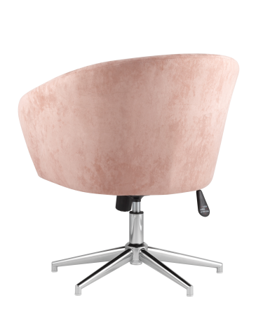 Кресло Stool group Харис регулируемое, замша, пыльно-розовый