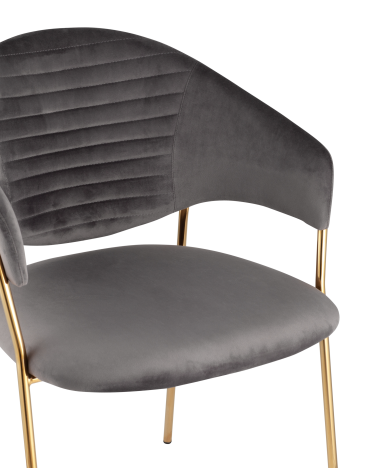 Стул мягкий Stool Group Эвита Серый