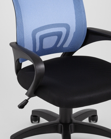Компьютерное кресло Stool Group TopChairs Simple Голубое