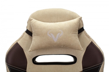 Кресло игровое Zombie Бюрократ VIKING 6 KNIGHT BR FABRIC Коричневый