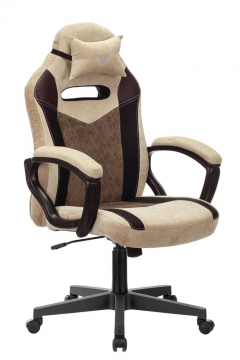 Кресло игровое Zombie Бюрократ VIKING 6 KNIGHT BR FABRIC Коричневый