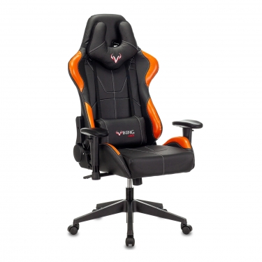 Кресло игровое Zombie Бюрократ VIKING 5 AERO ORANGE