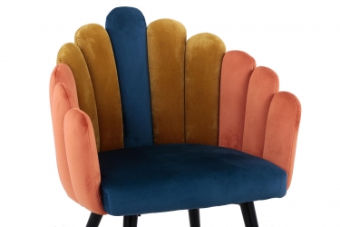 Кресло Stool Group Камелия велюр Сине-зеленый
