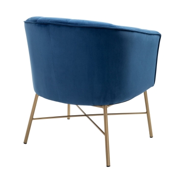 Кресло Stool Group Шале велюр Синий