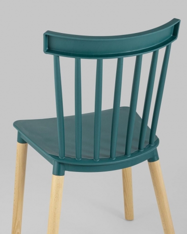 Стул пластиковый Stool Group Field Темно-бирюзовый