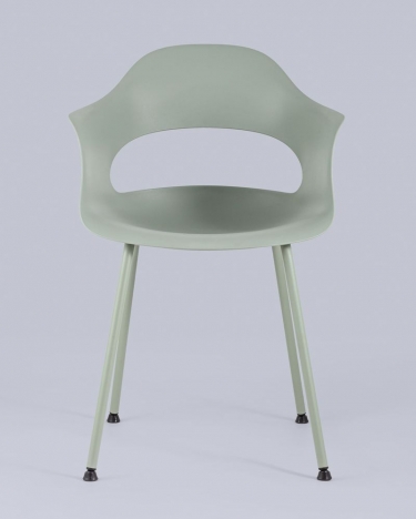 Стул пластиковый Stool Group Lady Серо-зеленый