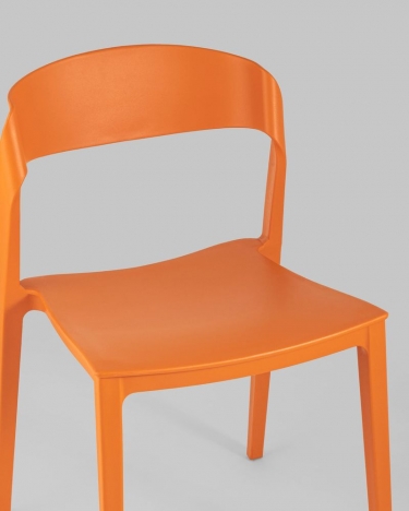 Стул пластиковый Stool Group Moris Оранжевый