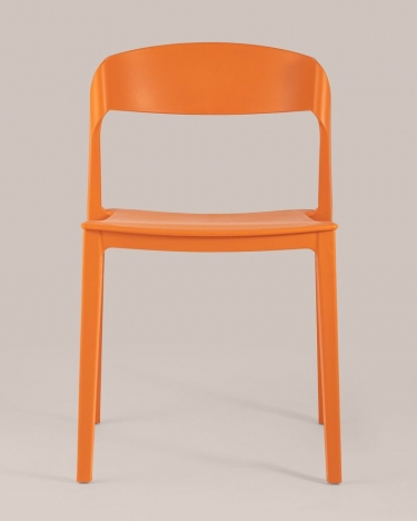 Стул пластиковый Stool Group Moris Оранжевый
