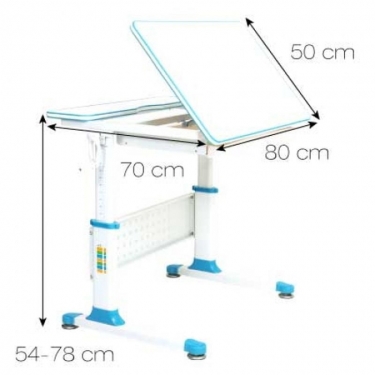 Парта растущая RIFFORMA RIFFORMA Comfort-80 Белый Зеленый