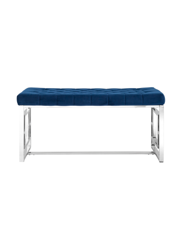 Банкетка Stool Group БРУКЛИН велюр Синий