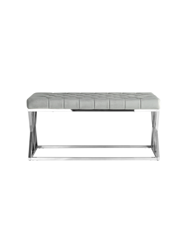 Банкетка Stool Group ИНСИГНИЯ велюр Серый