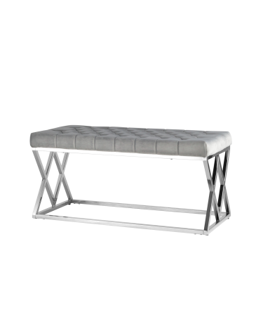 Банкетка Stool Group ИНСИГНИЯ велюр Серый