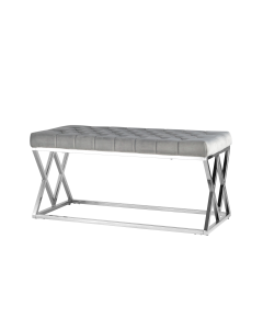 Банкетка Stool Group ИНСИГНИЯ велюр Серый