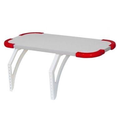 Полка задняя с проставкой Дэми Polka_z 3/750 Белая Красная