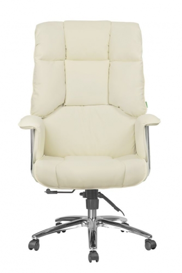 Кресло руководителя Рива Riva Chair 9502 экокожа Кремовый