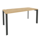 Стол рабочий на П-образном м/к Рива ONIX O.MP-SP-4.7 Тиквуд Светлый/Антрацит