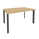 Стол переговорный 1 столешница Рива ONIX O.MP-PRG-1.3 Тиквуд Светлый/Антрацит