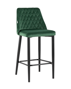 Стул полубарный Stool Group Диего велюр Зеленый