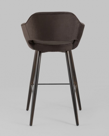 Стул барный Stool Group Саймон Б велюр Темно-коричневый
