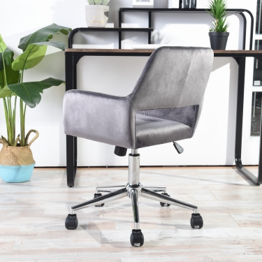 Стул офисный Stool Group Ross велюр Серый