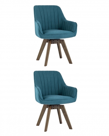 Комплект из двух стульев Stool Group MANS 2шт. Бирюзовый с функцией вращения