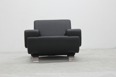 Кресло офисное Gruppo 396 Клерк 5 черное Ecotex 3001