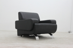Кресло офисное Gruppo 396 Клерк 5 черное Ecotex 3001