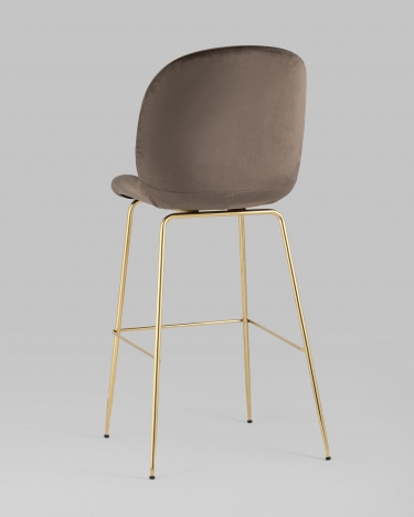 Стул барный Stool Group Beetle gold Коричневый