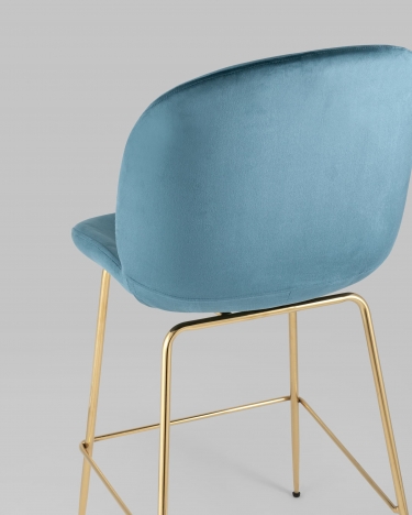 Стул полубарный Stool Group Beetle со спинкой gold Маренго
