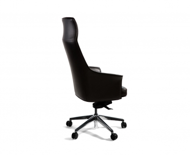 Кресло руководителя Норден Бордо кожа Темно-коричневый