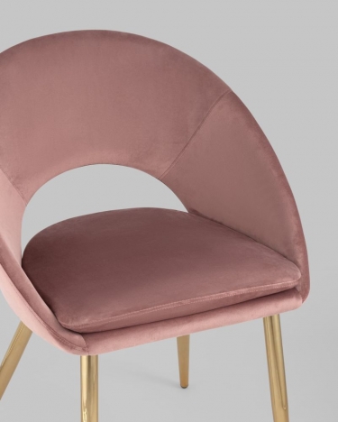 Стул Stool Group Кензи рогожка Пыльно-розовый