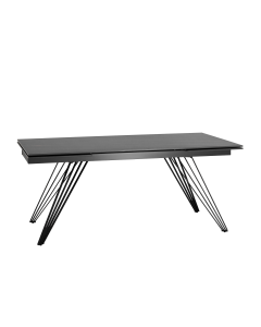 Обеденный стол раскладной Stool Group Пандора 160-240 Черный мрамор