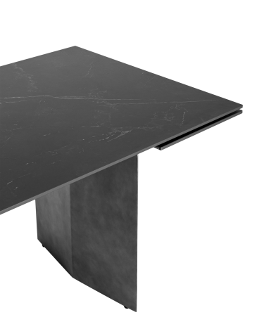 Обеденный стол раскладной Stool Group Селин 160-240 Темный мрамор