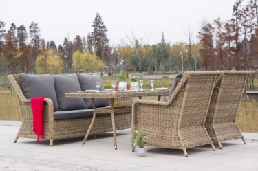 Обеденная группа 4sis Гляссе GS3C2СT-4-SET Соломенный