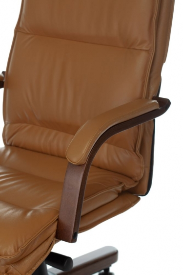Кресло руководителя Бюрократ Бюрократ T-9927WALNUT Горчичный