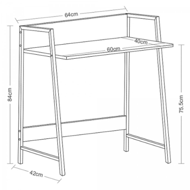 Стол на металлокаркасе BRABIX BRABIX LOFT CD-003 Дуб антик