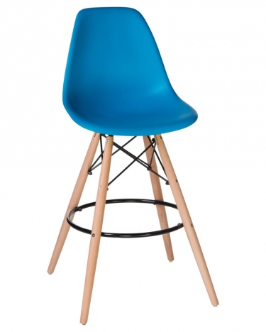 Стул барный DOBRIN DOBRIN DSW BAR Голубой BE-02