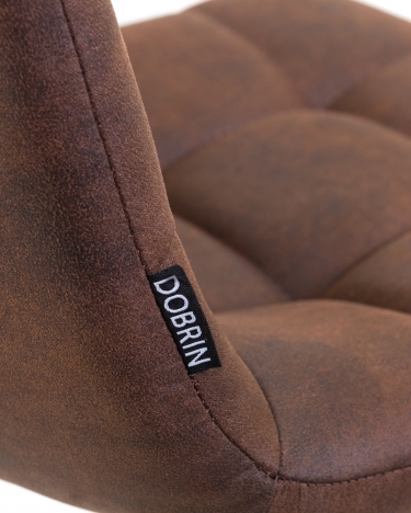 Стул барный DOBRIN DOBRIN NICOLE Коричневая микрофибра PK-03